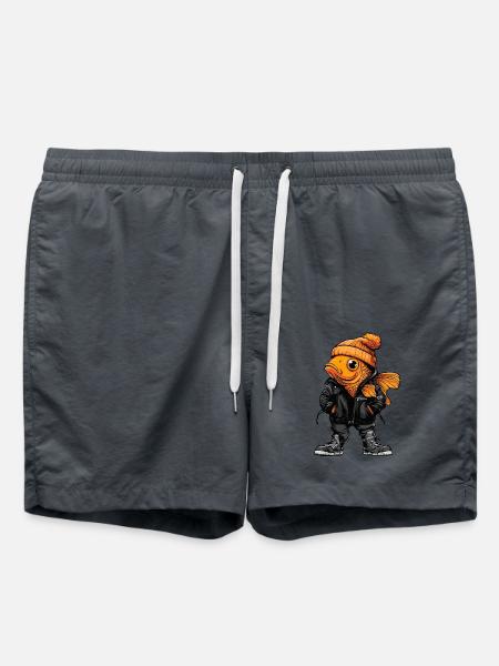 Goldfish Funny Winter - Swim Trunks - anthracite