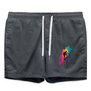 Alpinisme coloré Alpinisme Randonnée Escalade - Short de bain - charbon - Devant - AI Model Male 185 light (185cm)
