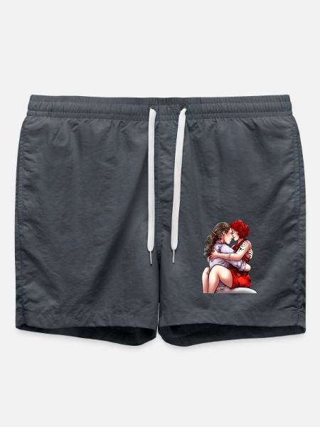 Love Couple - Badeshorts - Anthrazit