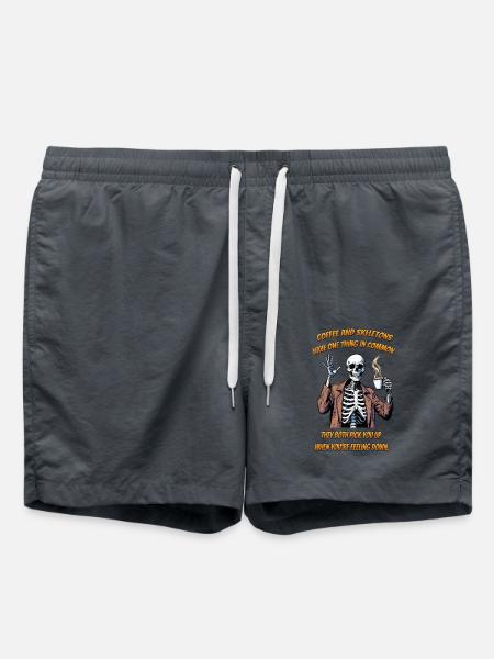 Café squelette - Short de bain - charbon