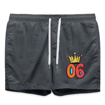 Couronne à 6 chiffres - Short de bain - charbon - Devant - AI Model Male 185 light (185cm)