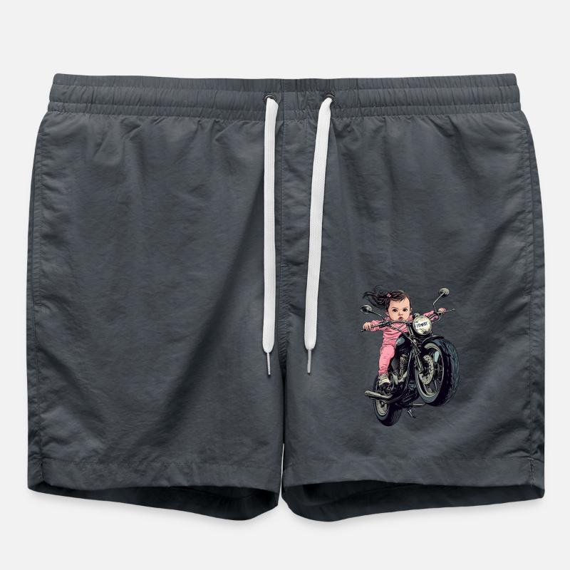 Bébé motard - Short de bain - charbon