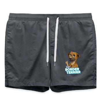 TEAM Border Terrier - Short de bain - charbon - Devant - AI Model Male 185 light (185cm)