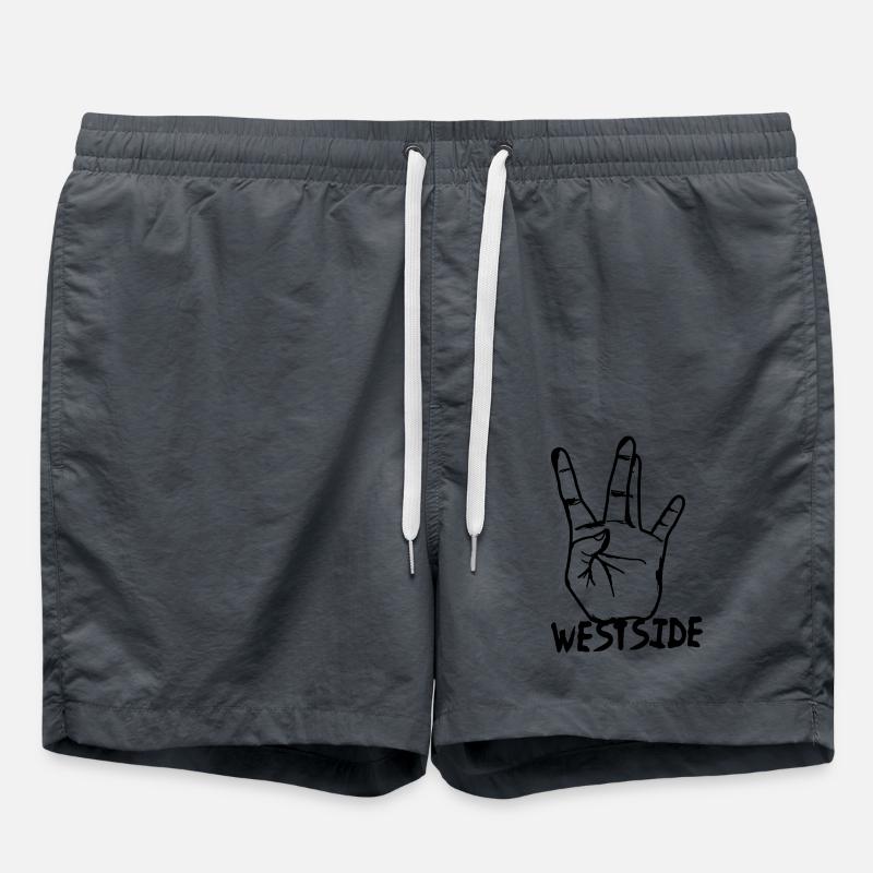 Westcoast Hand - Swim Trunks - anthracite
