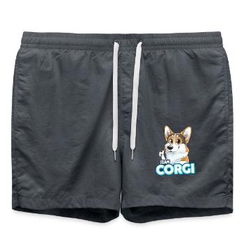 TEAM Corgi - tricolore - Short de bain - charbon - Devant - AI Model Male 185 light (185cm)