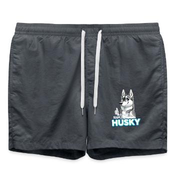 TEAM Husky - Grey - Swim Trunks - anthracite - Front - AI Model Male 185 light (185cm)