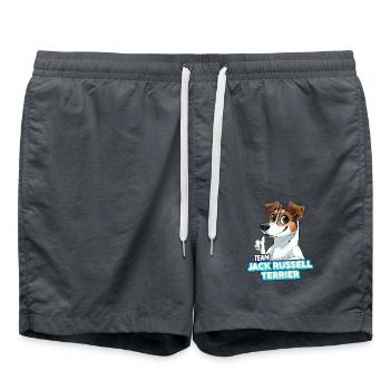 TEAM Jack Russell Terrier - Tricolore - Short de bain - charbon - Devant - AI Model Male 185 light (185cm)