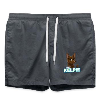 TEAM Kelpie - Chocolat - Short de bain - charbon - Devant - AI Model Male 185 light (185cm)