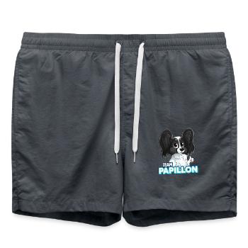 TEAM Papillon - Noir - Short de bain - charbon - Devant - AI Model Male 185 light (185cm)