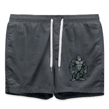 gorille - Short de bain - charbon - Devant - AI Model Male 185 light (185cm)
