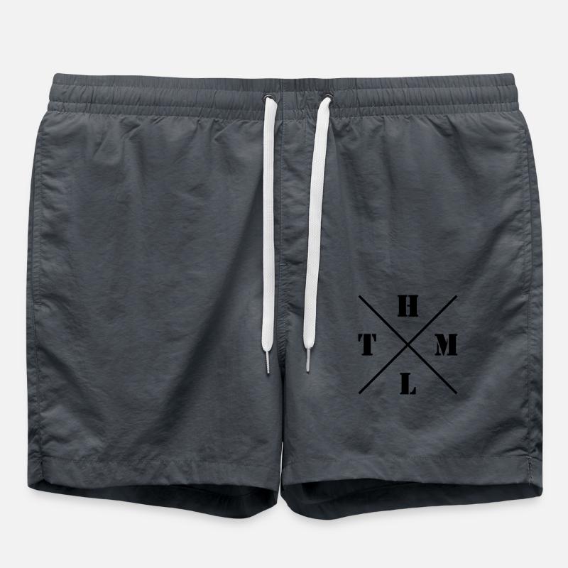 HTML Logo - Swim Trunks - anthracite