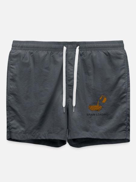 Brain loading by coffee - Swim Trunks - anthracite