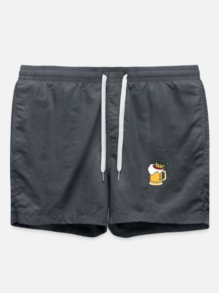 Beer Party Beer King - Swim Trunks - anthracite