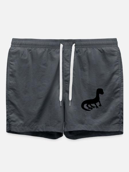 silhouette shadow lizard gecko snake - Swim Trunks - anthracite