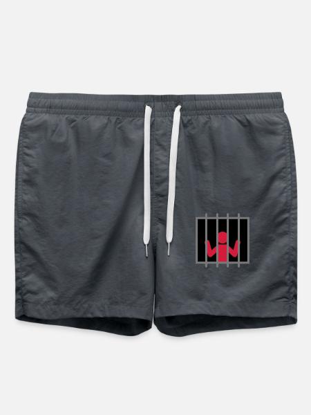 Captive Man - Swim Trunks - anthracite