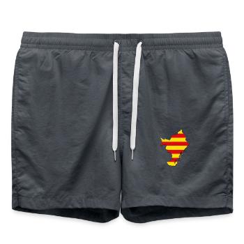 Catalunya Barcelona - Short de bain - charbon - Devant - AI Model Male 185 light (185cm)