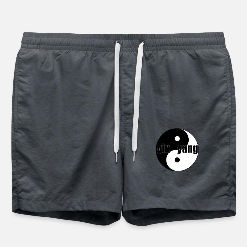 yin yang - Swim Trunks - anthracite