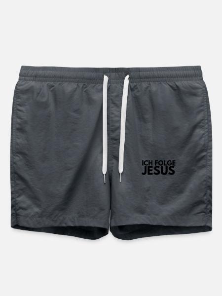 I follow Jesus - Swim Trunks - anthracite