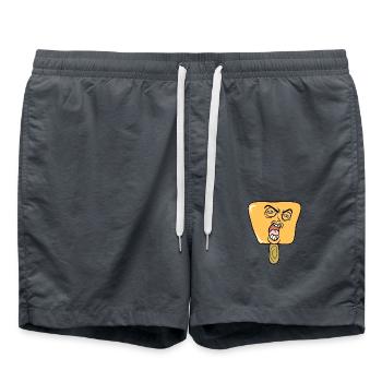 Popsicles Orange Cartoon Comic - Swim Trunks - anthracite - Front - AI Model Male 185 light (185cm)