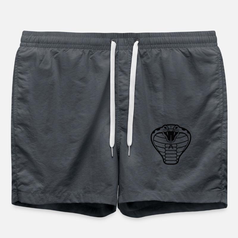 Cobra Snake Design - Swim Trunks - anthracite