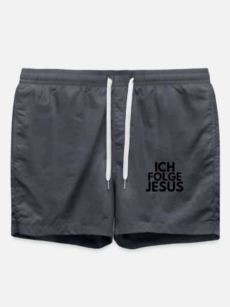 I follow Jesus - Swim Trunks - anthracite