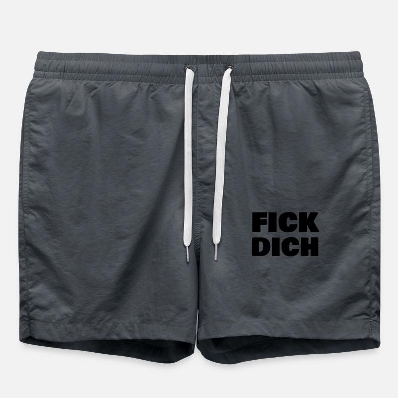 Fick dich - Badeshorts - Anthrazit