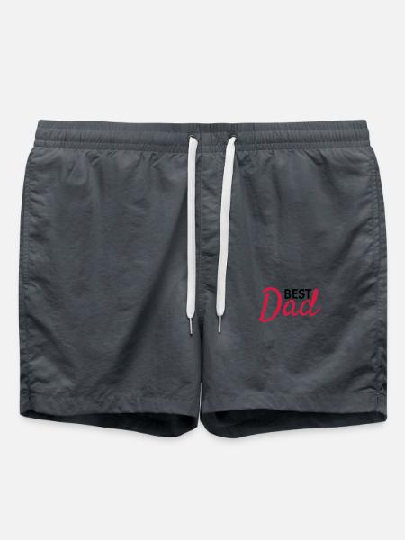 Best Dad - Badeshorts - Anthrazit