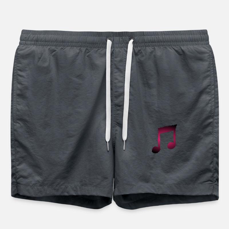 Music musical note - Swim Trunks - anthracite