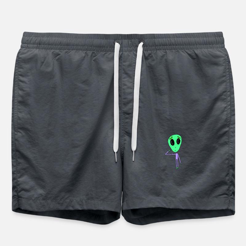 Alien with biceps - Swim Trunks - anthracite