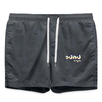Adhd Stil - Badeshorts - Anthrazit - Vorne - AI Model Male 185 light (185cm)