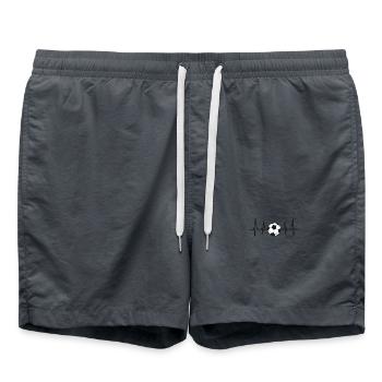 Heartbeat Soccer Club Soccer ECG Soccer - Swim Trunks - anthracite - Front - AI Model Male 185 light (185cm)