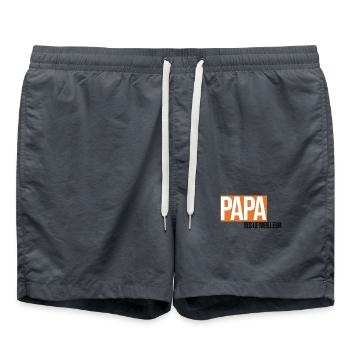 papa tu es le meilleur - Short de bain - charbon - Devant - AI Model Male 185 light (185cm)