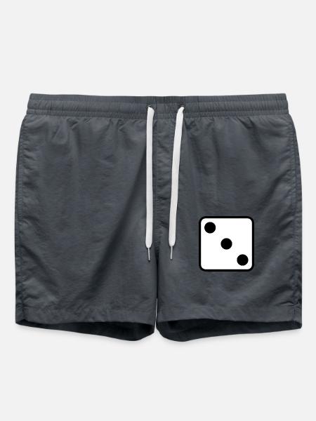 Cube symbol design til personliggørelse - Badeshorts - charcoal