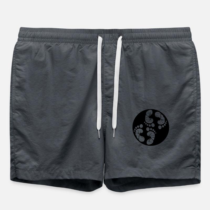 Gemini stamp round - Swim Trunks - anthracite