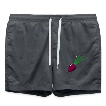 Turnip - Illustration - Swim Trunks - anthracite - Front - AI Model Male 185 light (185cm)