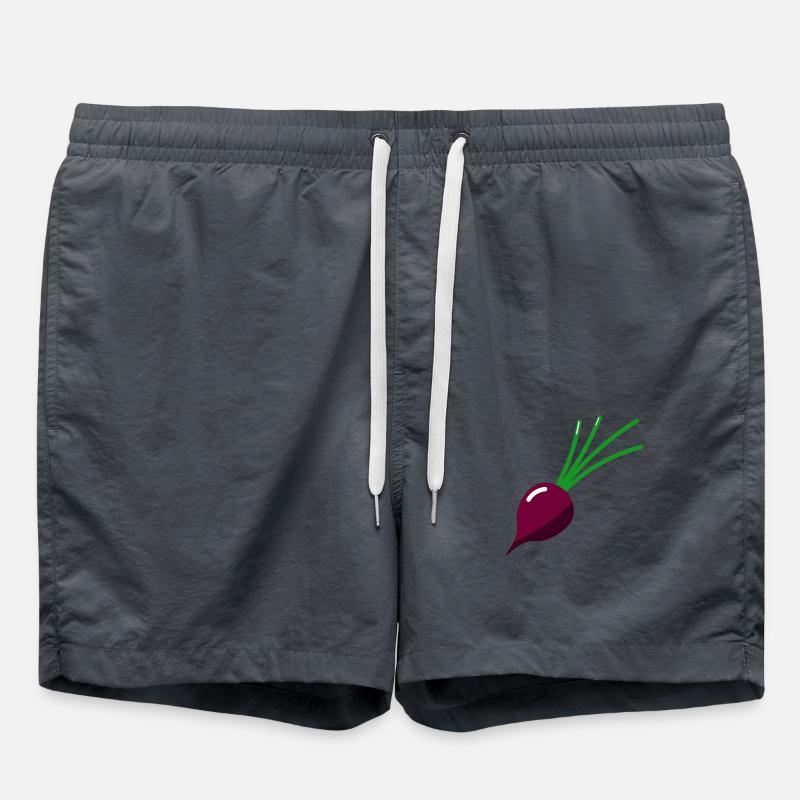 Turnip - Illustration - Swim Trunks - anthracite