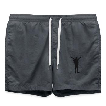 Randonnée, marche, randonnée, alpinisme, randonneur - Short de bain - charbon - Devant - AI Model Male 185 light (185cm)