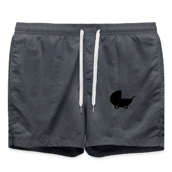 Baby carriage - Swim Trunks - anthracite - Front - AI Model Male 185 light (185cm)