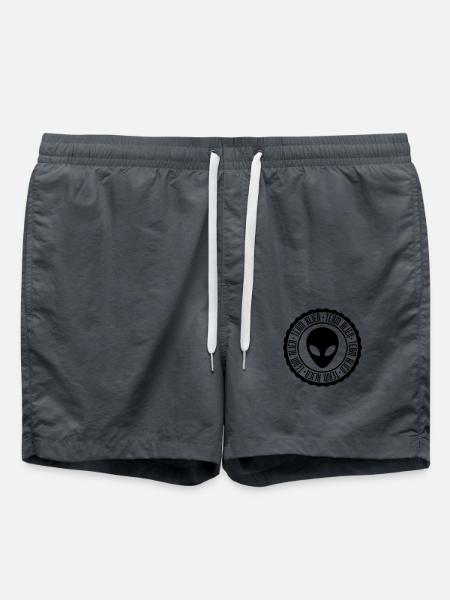 Team Alien rubber stamp - Swim Trunks - anthracite