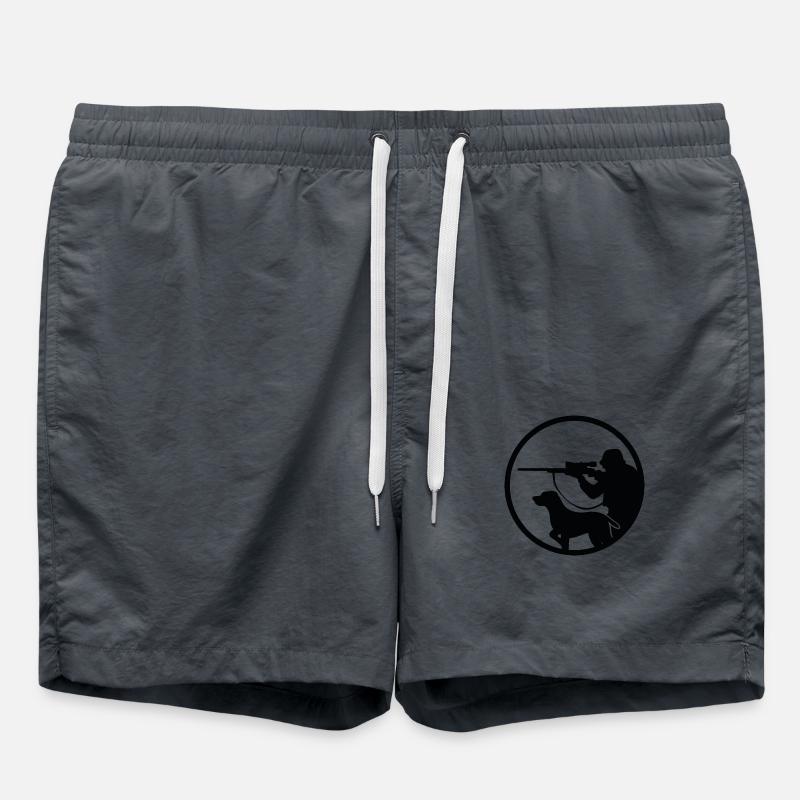 Hunter logo - Swim Trunks - anthracite