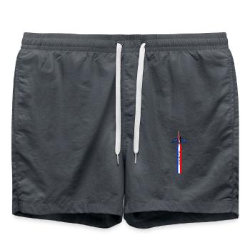 athos patrouille de france airshow - Swim Trunks - anthracite - Front - AI Model Male 185 light (185cm)