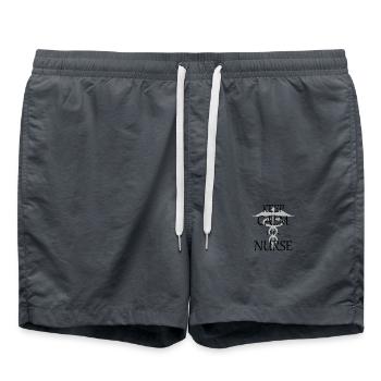 Krankenschwester Nurse - Badeshorts - Anthrazit - Vorne - AI Model Male 185 light (185cm)