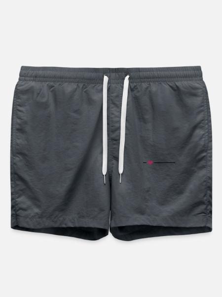 Line Heart Stroke Ornament - Swim Trunks - anthracite