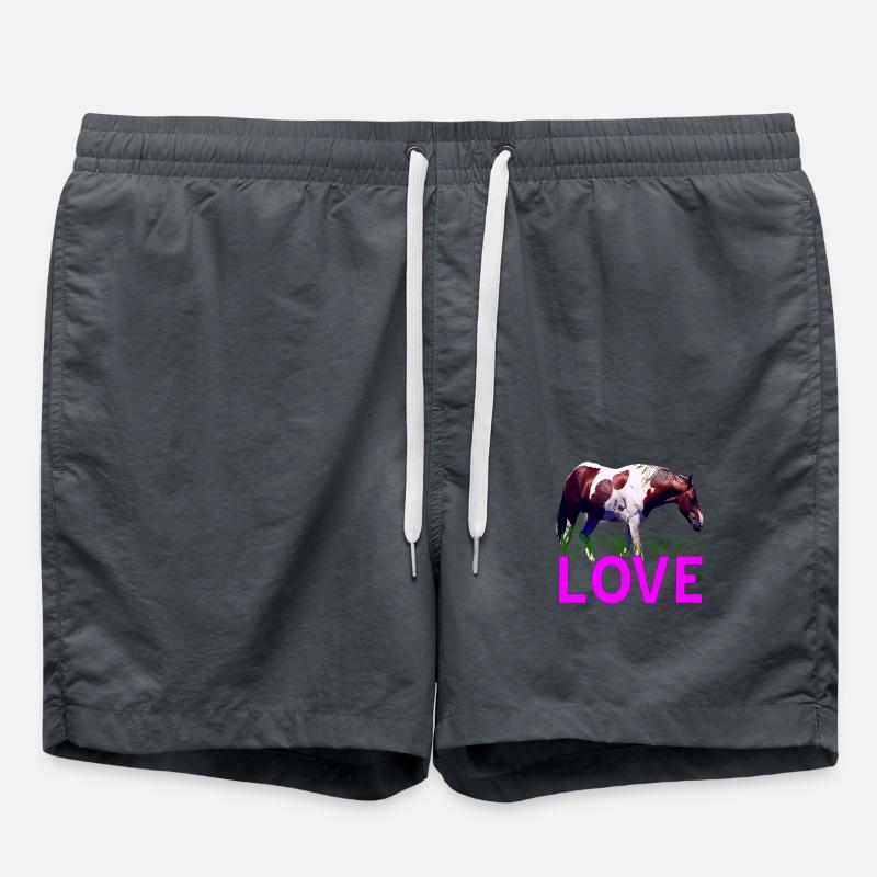 Cheval - Short de bain - charbon