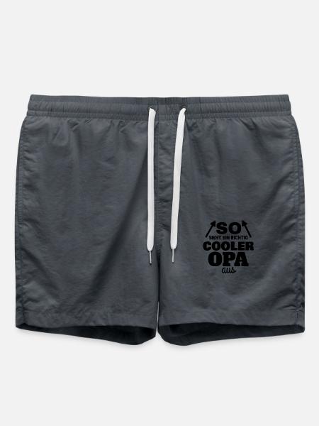 SO SIEHT EIN RICHTIG COOLER OPA AUS - Badeshorts - Anthrazit