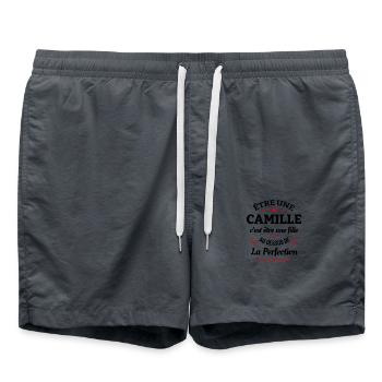 CAMILLE - Short de bain - charbon - Devant - AI Model Male 185 light (185cm)
