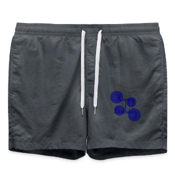 GEBURTSTAG. ALLES GUTE ZUM GEBURTSTAG. ALLES GUTE ZUM GEBURTSTAG. - Badeshorts - Anthrazit - Vorne - AI Model Male 185 light (185cm)