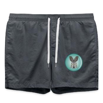 Tête de lapin - Short de bain - charbon - Devant - AI Model Male 185 light (185cm)