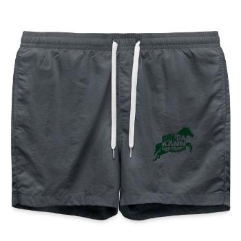bin da pferd 1 - Badeshorts - Anthrazit - Vorne - AI Model Male 185 light (185cm)