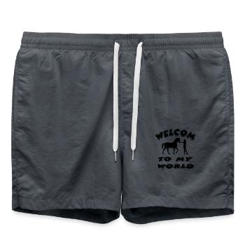 Cheval - Short de bain - charbon - Devant - AI Model Male 185 light (185cm)